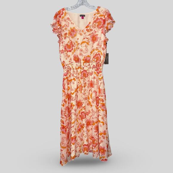 Vince Camuto Floral Midi Dress - Picture 1 of 7